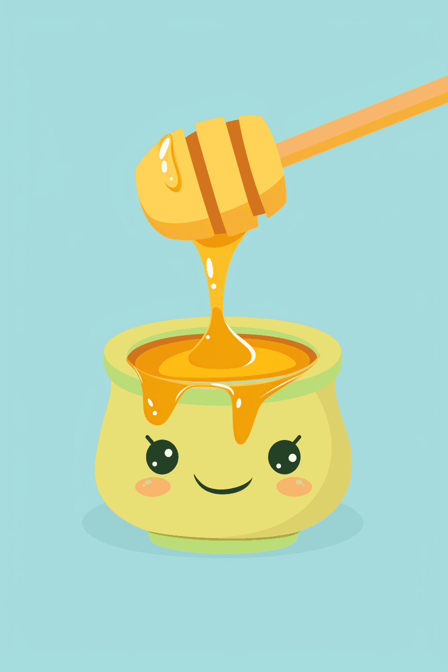 Smiling Sweet Honey Pot